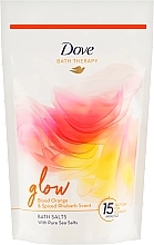 Сіль для ванни з ароматом червоного апельсина та ревеню - Dove Bath Therapy Glow Bath Salt — фото N1