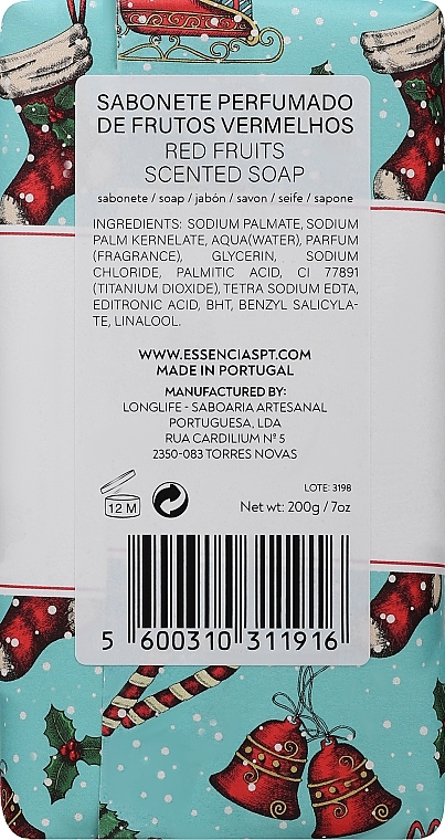 Натуральное мыло с ароматом красных фруктов - Essencias De Portugal Red Fruits Scented Soap — фото N2
