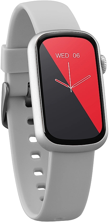 Смартгодинник, срібний, гумовий ремінець - Garett Smartwatch Action — фото N4
