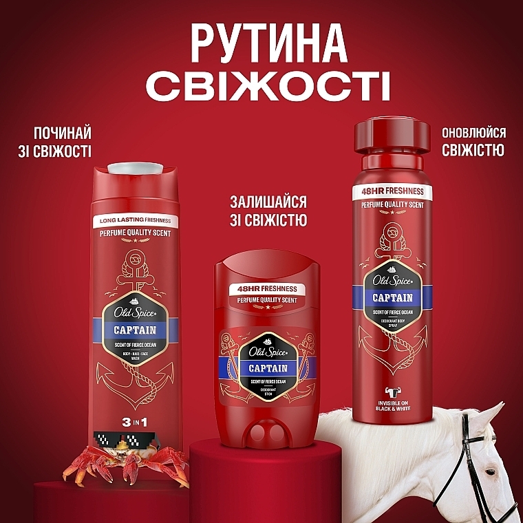 УЦЕНКА Твердый дезодорант - Old Spice Captain Stick * — фото N10