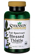 Парфумерія, косметика Добавка трав'яна, 400 mg - Swanson Full Spectrum Blessed Thistle
