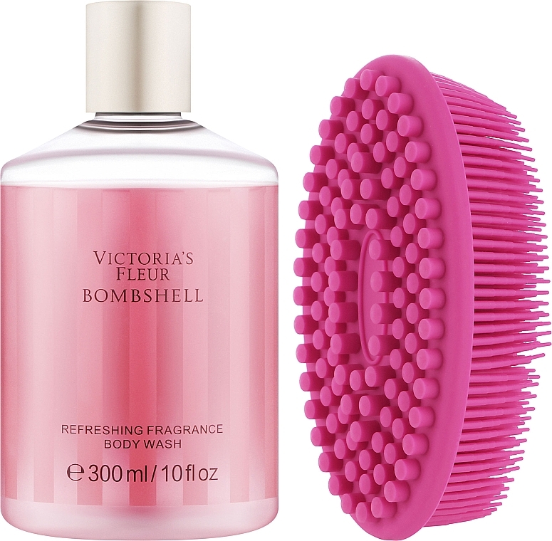 УЦЕНКА Набор - Victoria's Fleur (sh/gel/300ml + sh/sponge/1pcs) * — фото N2