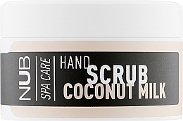 Духи, Парфюмерия, косметика Скраб для рук - NUB Spa Care Hand Scrub Coconut Milk