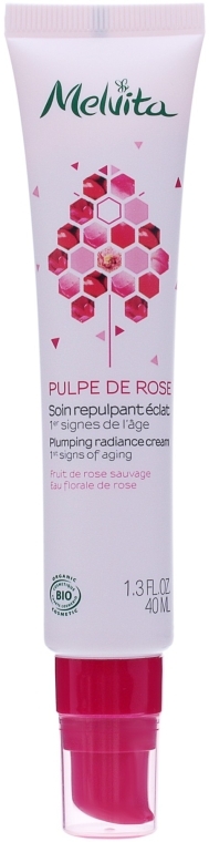 Крем для сияния кожи лица - Melvita Pulpe De Rose Plumping Radiance Cream — фото N1