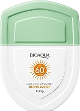 Сонцезахисний лосьйон з екстрактом алое вера - Bioaqua Aloe Vera Sunscreen Repair Lotion SPF60+ — фото N1