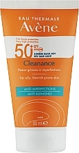 Солнцезащитный крем для проблемной кожи - Avene Solaires Cleanance Sun Care SPF 50+ — фото N1
