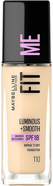 Тональный крем - Maybelline New York Fit Me Luminous + Smooth SPF 18 Foundation — фото N1
