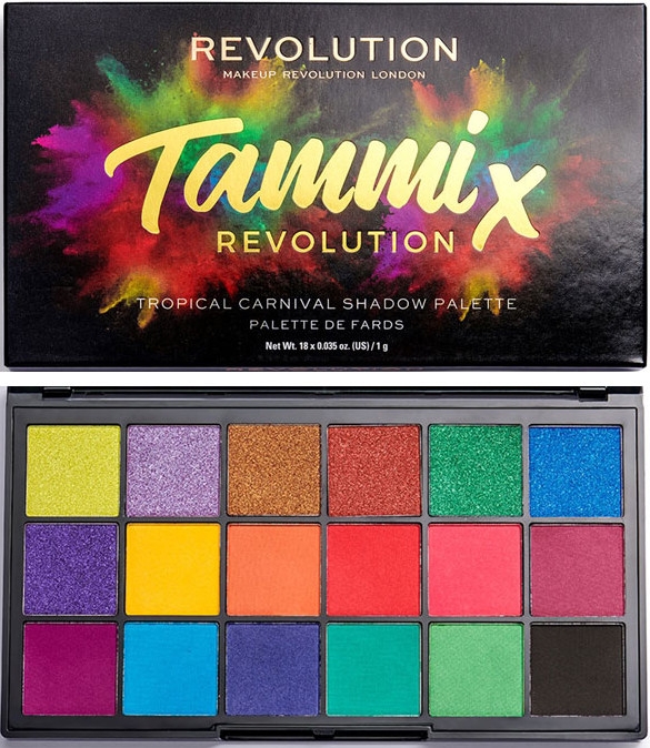 Палетка теней для век - Makeup Revolution X Tammi Tropical Carnival Palette — фото N1