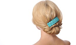 Заколка для волосся "Turquoise dots" - Kosmart — фото N2