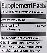 Пищевая добавка "L-Тианин", 100 мг, 60 капсул - Swanson Suntheanine L-Theanine — фото N3