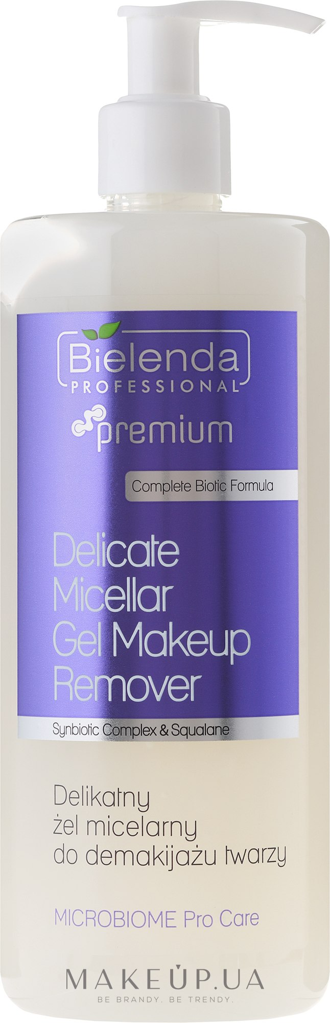 Мицеллярный гель для снятия макияжа - Bielenda Professional Microbiome Pro Care Delicate Micelar Gel Makeup Remover — фото 500ml