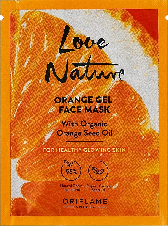 Гелева маска для обличчя з органічним апельсином для сяяння шкіри - Oriflame Love Nature Orange Gel Face Mask — фото N1