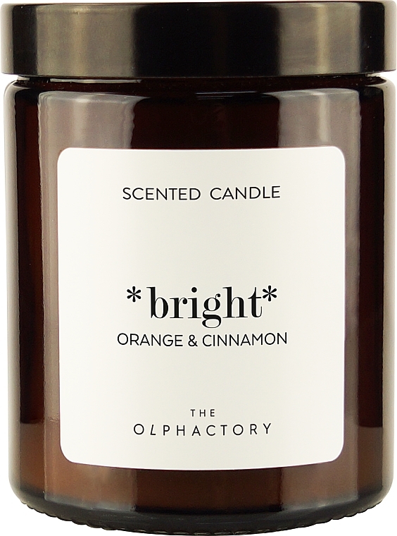 Ароматическая свеча в банке - Ambientair The Olphactory Bright Orange & Cinnamon Scented Candle  — фото N2