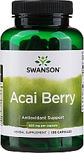 Харчова добавка "Ягоди асаї" - Swanson Acai Berry 500 mg — фото N1