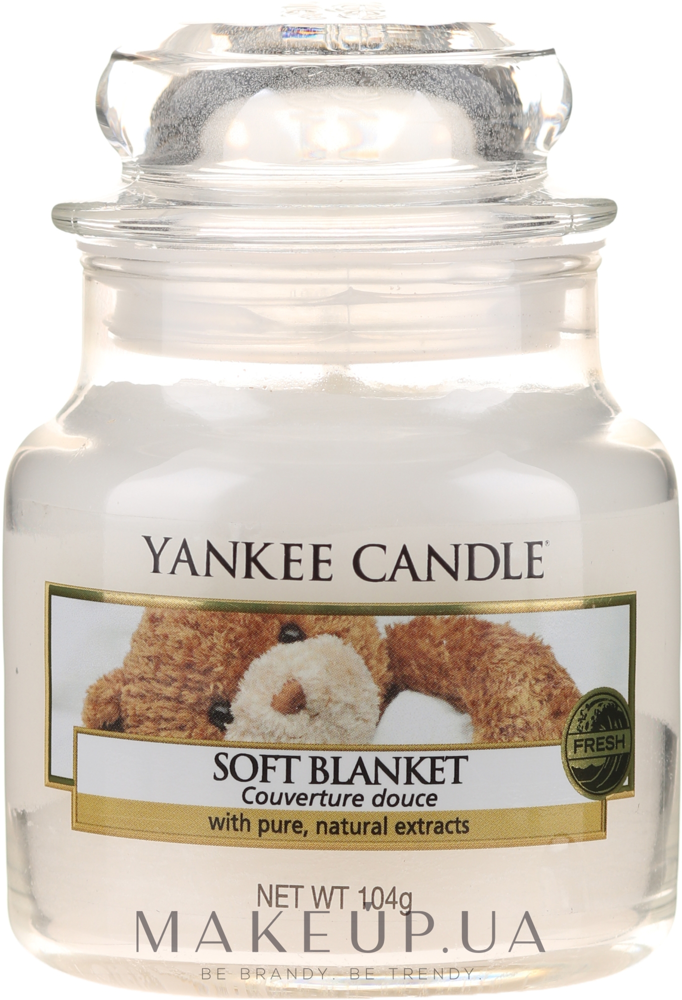 Свеча в стеклянной банке "Мягкое одеяло" - Yankee Candle Jar Soft Blanket Candle — фото 104g