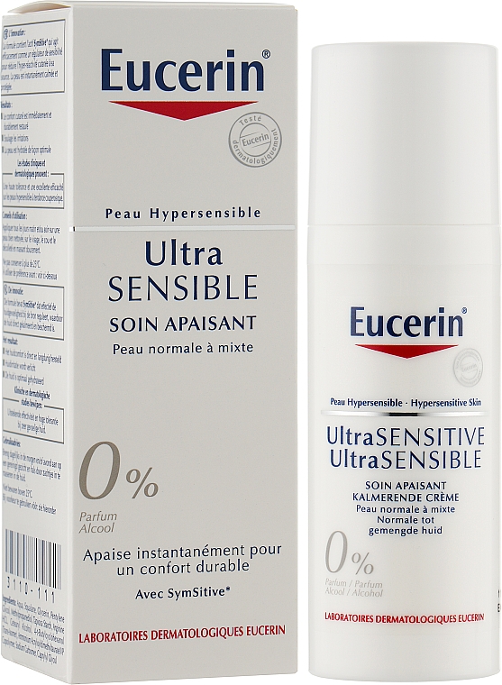 Крем для лица - Eucerin Ultrasensitive Soothing Cream Normal To Combination Skin — фото N2