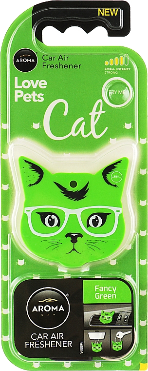 Ароматизатор для автомобиля "Fancy Green" - Aroma Car Cat — фото N1