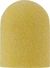 Ковпачок жовтий, діаметр 13 мм, абразивність 240 грит, CY-13-240 - Nail Drill — фото N1