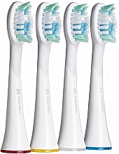 Насадки для зубних щіток 4 шт., білі - Meriden Professional Dual Action Whitening White — фото N1