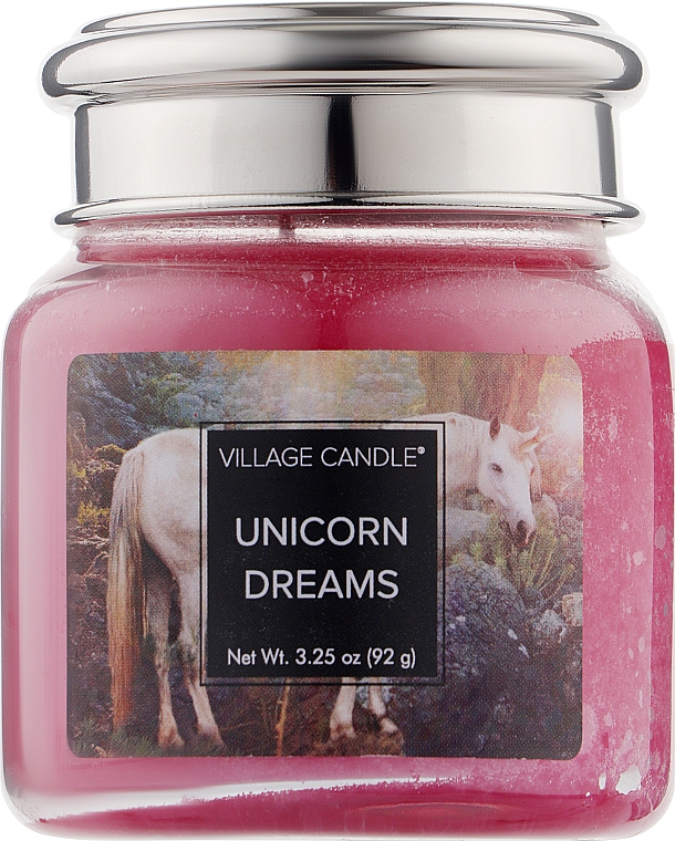 Ароматична свічка в банці "Мрії про єдинорога" - Village Candle Unicorn Dreams