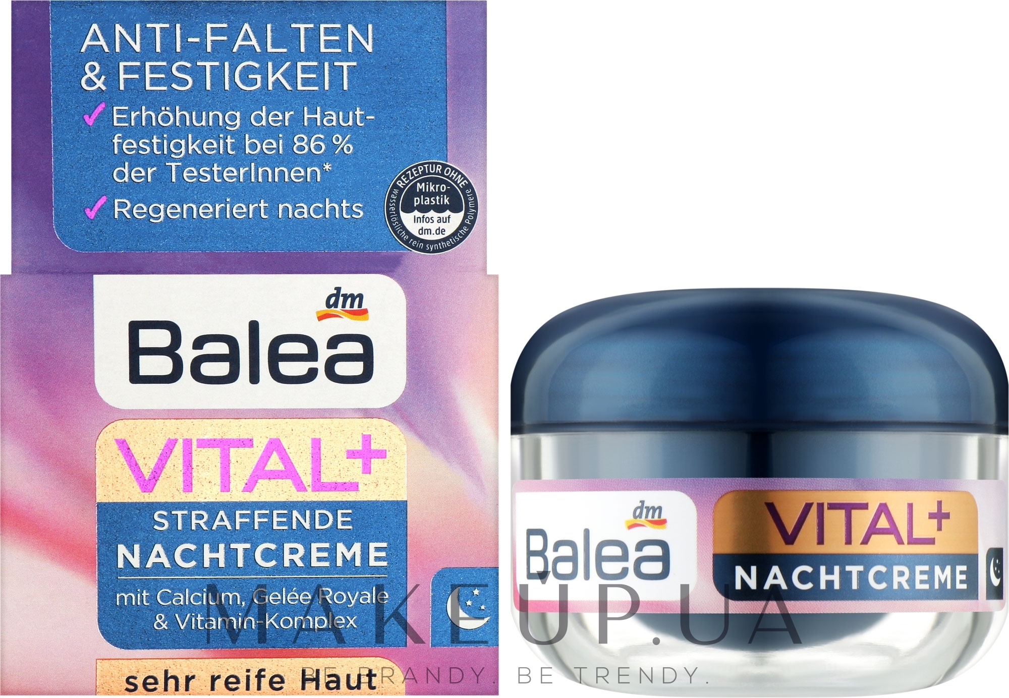 Ночной крем для лица - Balea Vital+ Night Face Cream  — фото 50ml