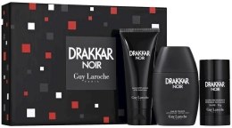 Духи, Парфюмерия, косметика Guy Laroche Drakkar Noir - Набор (edt 100ml + a/sh balm 100ml + deo/st 75ml) 