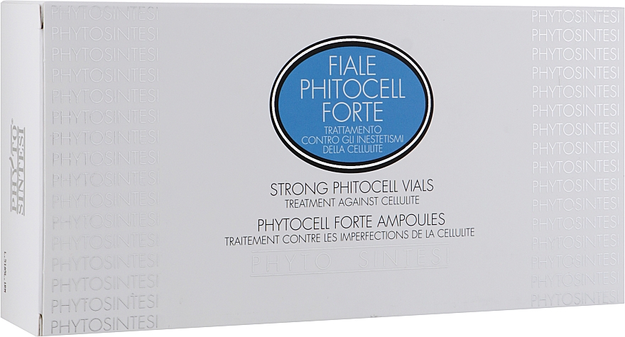 Антицелюлітна сироватка посиленої дії для тіла - Phyto Sintesi Phytocell Forte Ampoules — фото N1