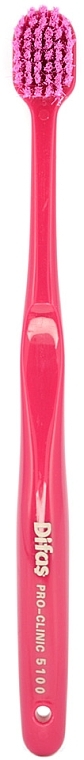 Зубная щетка "Ultra Soft" 512063, розовая с розовой щетиной, в кейсе - Difas Pro-Clinic 5100 — фото N2