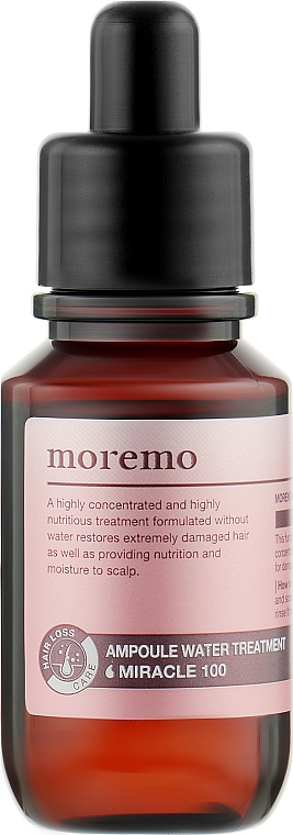 Маска-філер для волосся й шкіри голови - Moremo Ampoule Water Treatment Miracle 100