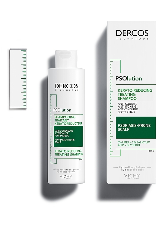 Кератолітичний шампунь для шкіри голови з проявами лущення та свербіння - Vichy Dercos PSOlution * — фото N8