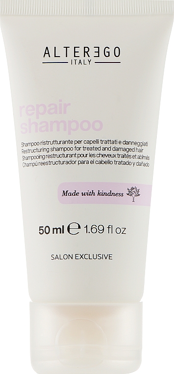 Восстанавливающий шампунь для поврежденных волос - Alter Ego Repair Shampoo (мини) — фото N1
