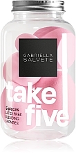 Набір спонжів для макіяжу, 5 шт. - Gabriella Salvete Blending Sponges Pink — фото N1