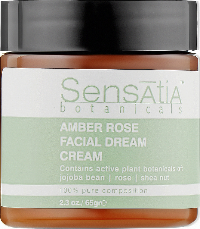 Крем-мрія для обличчя "Бурштинова троянда" - Sensatia Botanicals Amber Rose Facial Dream Cream — фото N1