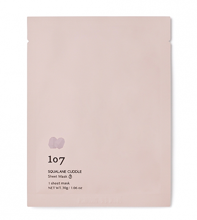 Тканевая маска для лица - 107 Beauty Squalane Cuddle Sheet Mask — фото N1