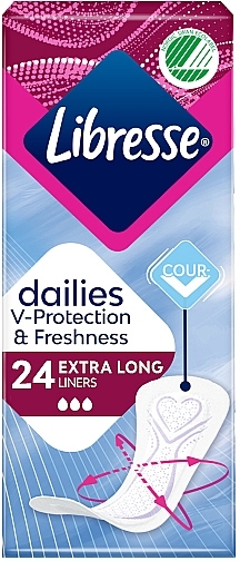 Ежедневные прокладки, 24 шт. - Libresse Daily Fresh Extra Long