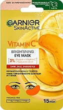 Духи, Парфюмерия, косметика Осветляющие патчи для глаз - Garnier SkinActive Vitamin C Brightening Eye Mask