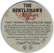 Воск для усов - Captain Fawcett The Gentleman's Stiffener Malt Whisky Moustache Wax — фото N2