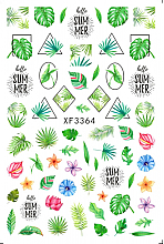 Наклейки для ногтей самоклеящиеся, листья - Deni Carte 3364 — фото N1
