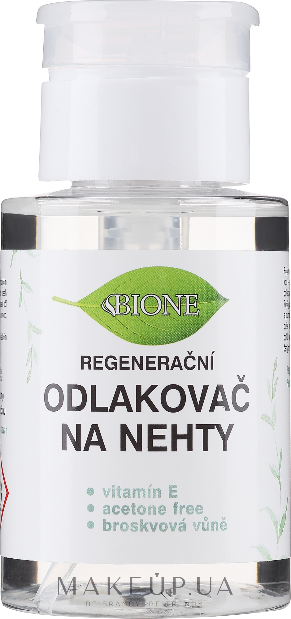 Средство для снятия лака с витамином Е - Bione Cosmetics Vitamin E Nail Polish Remover — фото 180ml