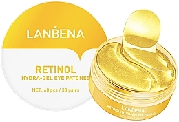Парфумерія, косметика Омолоджувальні гідрогелеві патчі для очей з ретинолом і колагеном - Lanbena Retinol Collagen Hydra-Gel Eye Patch
