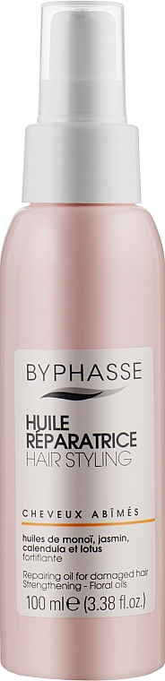 Відновлювальна олія для пошкодженого волосся - Byphasse Repairing Oil For Damaged Hair