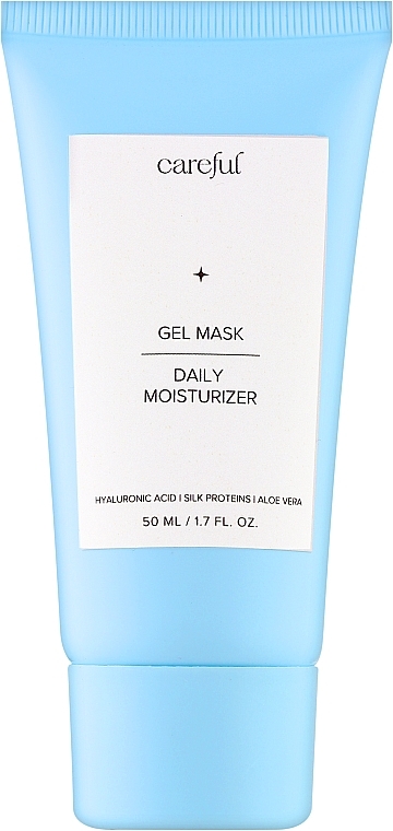 Увлажняющая маска-медитация с протеинами шелка и органическим алоэ - Careful Cosmetic Daily Moisturizer Gel Mask — фото N2