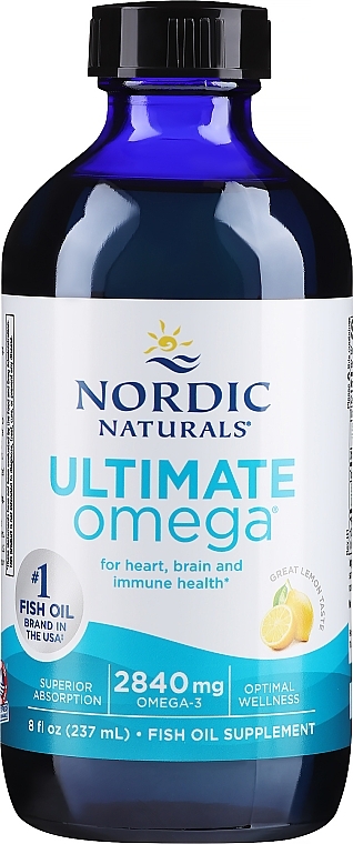 Харчова добавка в рідині "Омега-3", 2840 мг - Nordic Naturals Ultimate Omega Xtra — фото N1