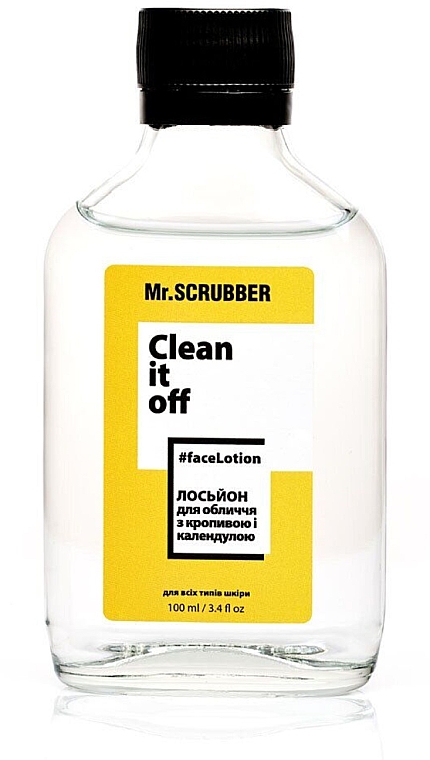 Лосьйон для обличчя з кропивою й календулою - Mr.Scrubber Clean It Off Face Lotion — фото N1