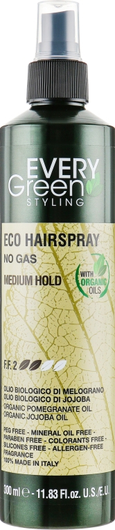 Экологический лак-спрей без газа средней фиксации - EveryGreen Eco Spray No Gas Medium — фото N1