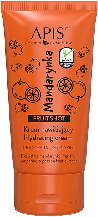 Крем для обличчя з ароматом мандарина - Apis Professional Fruit Shot Hydrating Cream — фото N1