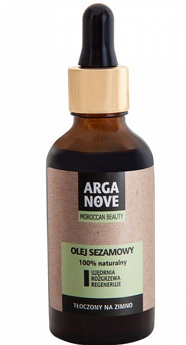 Нерафінована кунжутна олія - Arganove Maroccan Beauty Unrefined Sesame Oil — фото N1