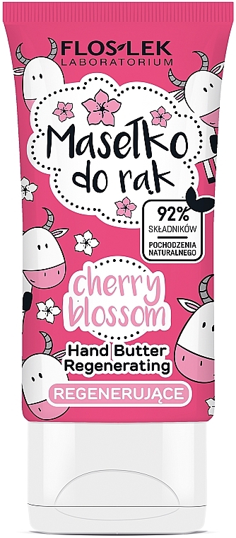 Регенерувальне масло для рук - Floslek Hand Butter Regenerating Cherry Blossom — фото N1