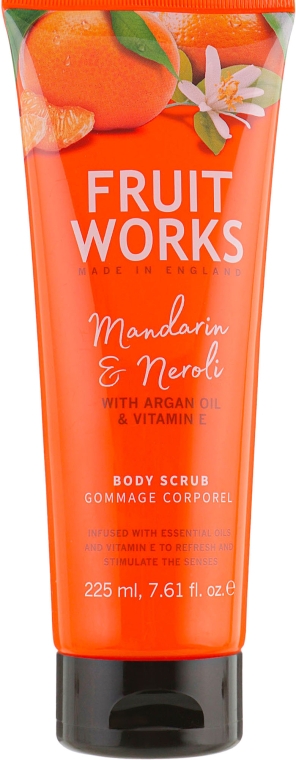 Скраб для тіла "Мандарин і неролі" - Grace Cole Fruit Works Body Scrub Mandarin & Neroli — фото N1