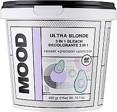 Знебарвлювальний порошок на основі глини - Mood Ultra Blonde 3in1 Bleach — фото N1